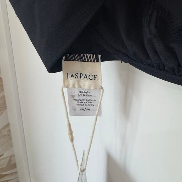 L*Space Fused Zendaya Bikini Top – Black & Sienna Layered (Size M, NWT) - Picture 4 of 9